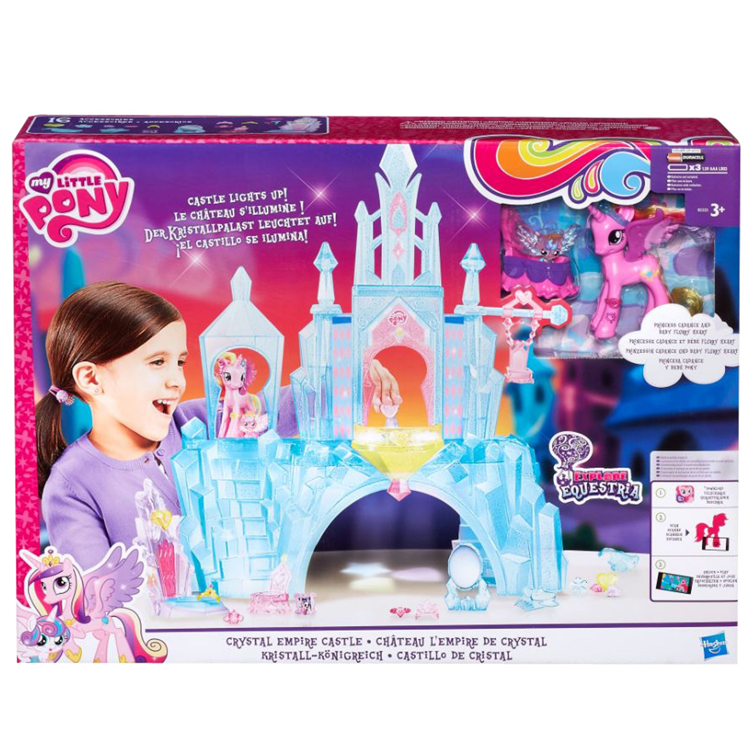 my little pony equestria crystal empire castle playset