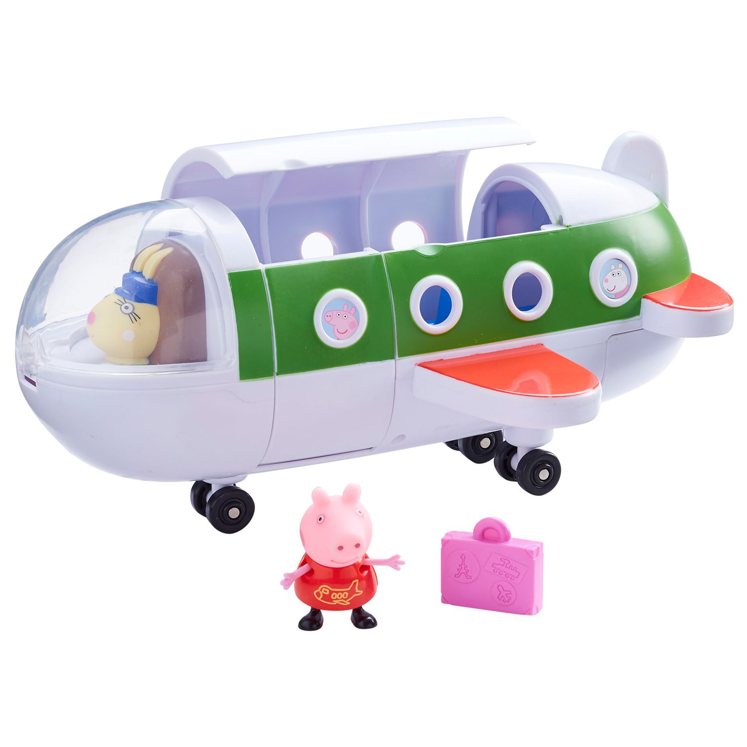 Peppa Pig Air Pepa Jet Miss Rabbit Figure Kids Toy Aeroplane Airplane Toys Gift