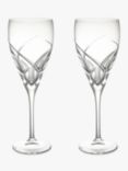 John Lewis Grosseto Cut Crystal Glass Red Wine Goblet, 320ml, Set of 2, Clear