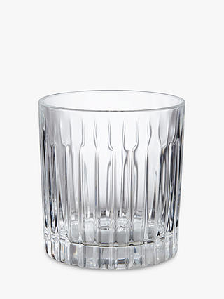 John Lewis & Partners Paloma Timeless Double Old Fashioned Crystal Glass Tumbler, 360ml, Clear