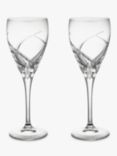John Lewis Grosseto Cut Crystal Glass White Wine Glass, 250ml, Set of 2, Clear