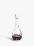 John Lewis Grosseto Cut Crystal Glass Wine Decanter, 900ml, Clear