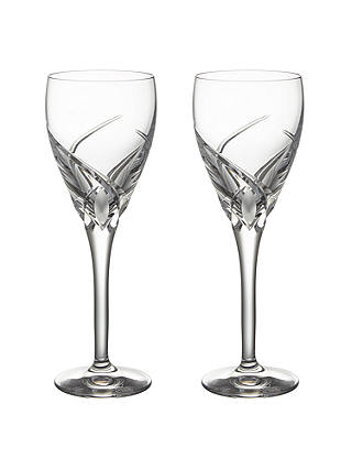 John Lewis Grosseto Cut Crystal Sherry Glasses, Set of 2, Clear