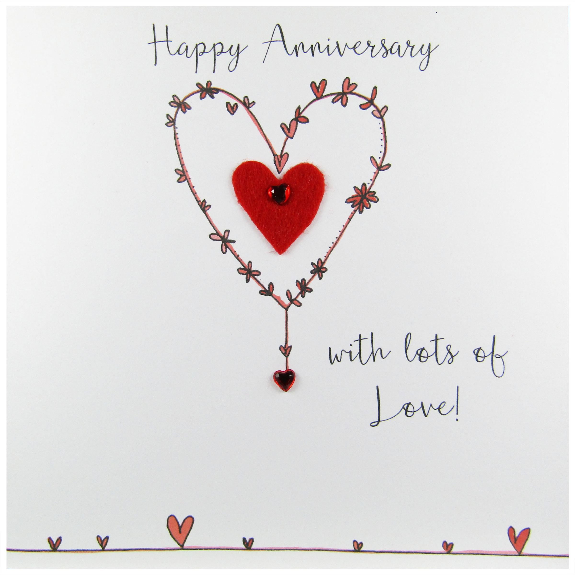 Saffron Cards And Gifts Happy Anniversary Greeting Card At John Lewis Partners