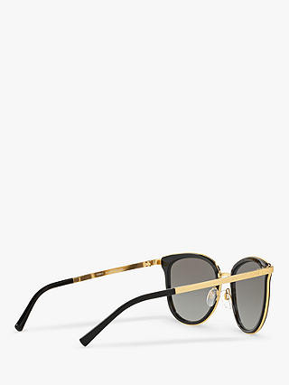 Michael Kors MK1010 Adrianna Oval Sunglasses, Black