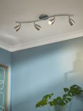 John Lewis & Partners Thea GU10 LED 4 Spotlight Ceiling Bar