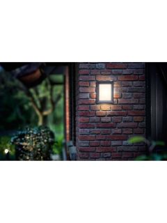 Philips Karp LED Outdoor Wall Light, Anthracite