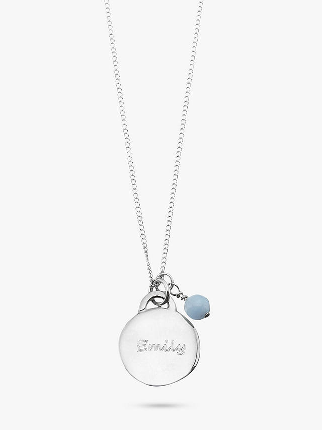 Under the Rose Personalised Birthstone Pendant Necklace