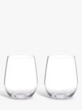 RIEDEL 'O' Stemless Viognier / Chardonnay White Wine Glass, 320ml, Set of 2