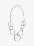 John Lewis & Partners Circle Abstract Long Necklace, Silver