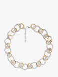 Nina B Open Link Necklace, Silver/Gold