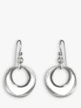 Nina B Sterling Silver Open Circles Drop Earrings, Silver