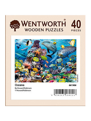 Wentworth Wooden Puzzles Oceana Mini Jigsaw Puzzle, 40 pcs