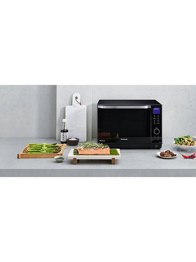 Buy Panasonic NN-DS596BBPQ Freestanding 4-in-1 Steam Combination Microwave Oven with Grill, Black Online at johnlewis.com