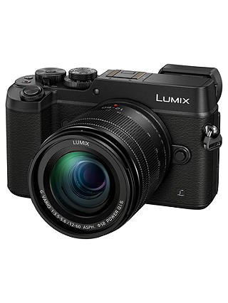 Panasonic Lumix DMC-GX8 Compact System Camera With 12-60mm Lens, 5x Optical Zoom, 4K Ultra HD, 20.3MP, Wi-Fi, NFC, OLED EVF, 3" Touch Screen, Black