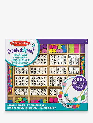 Melissa & Doug Wooden Stringing Beads In A Box