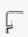 BLANCO Linus-S Swivel Spout Pull-Out Spray Single Lever Kitchen Mixer Tap, Chrome