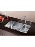 BLANCO Andano 340/180-U 1.5 Undermounted Kitchen Sink with Left Hand Bowl, Stainless Steel