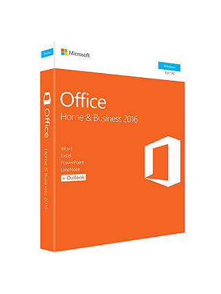 Microsoft Office Home and Business 2016, 1 PC, One-Off Payment