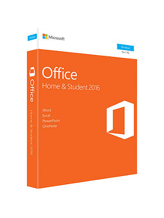 Microsoft Office Home and Student 2016, 1 PC, One-Off Payment