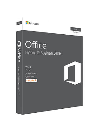Microsoft Office Home and Business 2016, 1 Mac, One-Off Payment