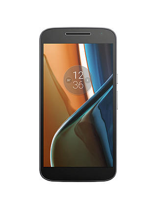 Moto G4 Smartphone, Android, 5.5", 4G LTE, SIM Free, 16GB, Black
