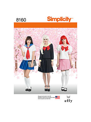 Simplicity Women's Dress Costume Sewing Pattern, 8160, D5