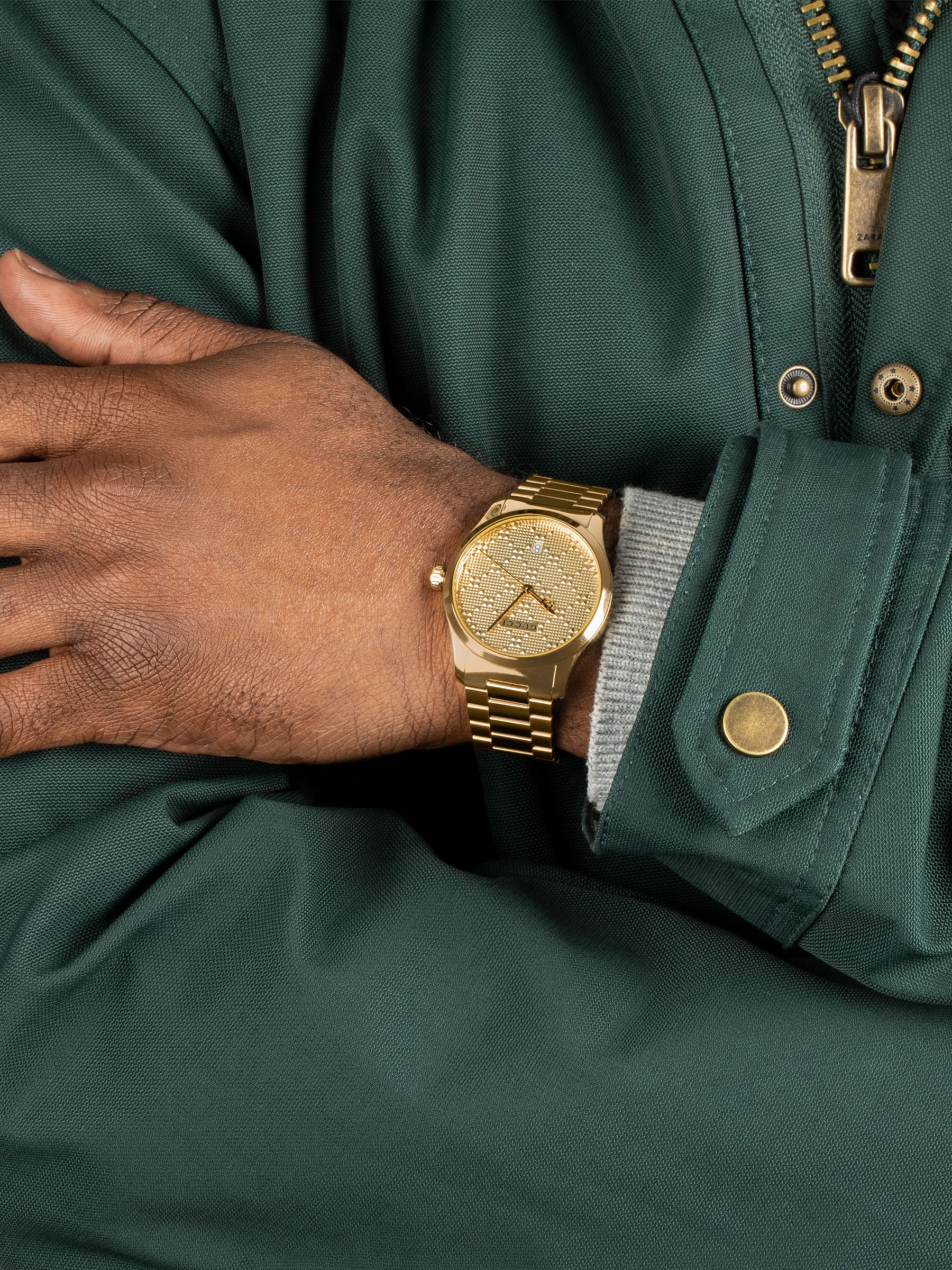gucci g timeless gold mens