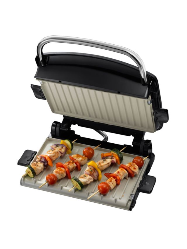 George Foreman Family 5 Portion Silver Grill and Melt Advance