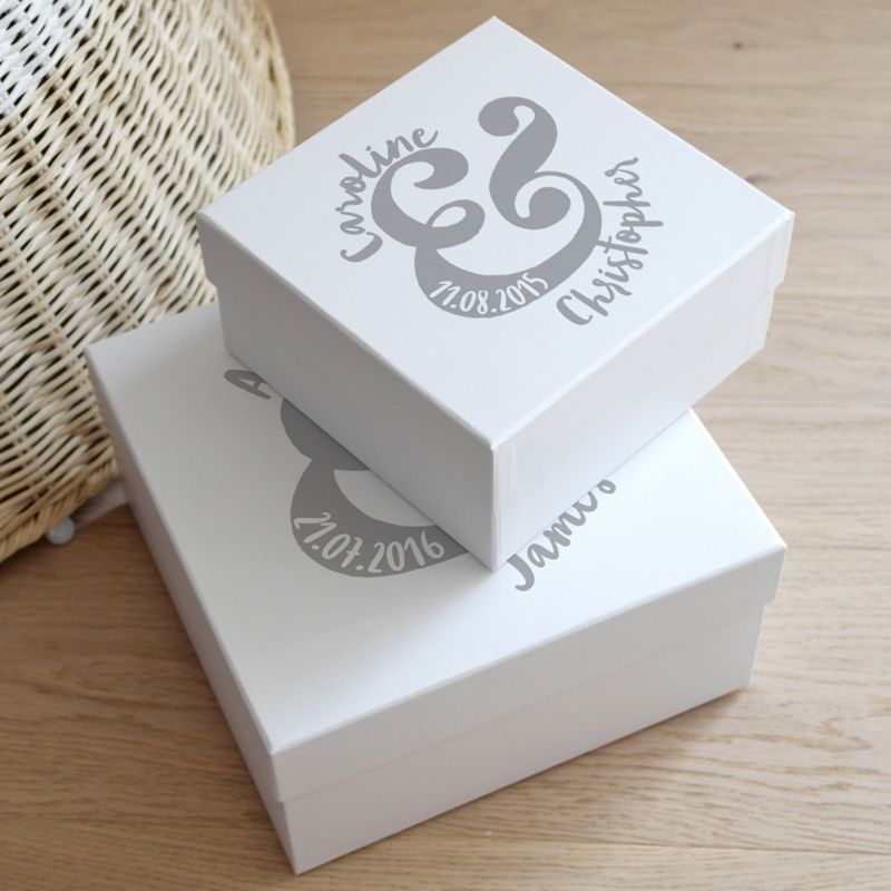 Letterfest Personalised Wedding Keepsake Gift Box Small