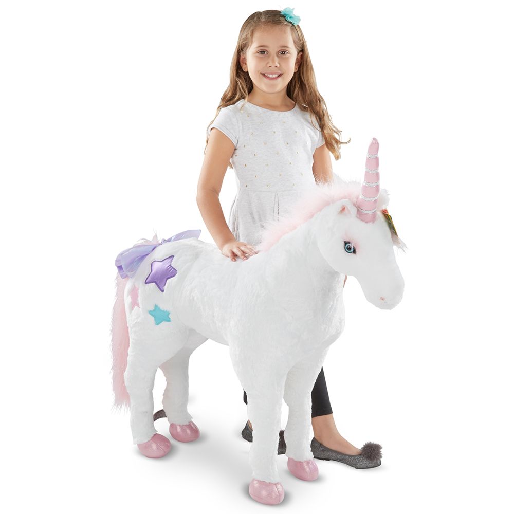 melissa & doug unicorn plush soft toy