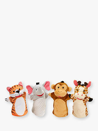 Melissa & Doug Zoo Friends Hand Puppets, Pack of 4