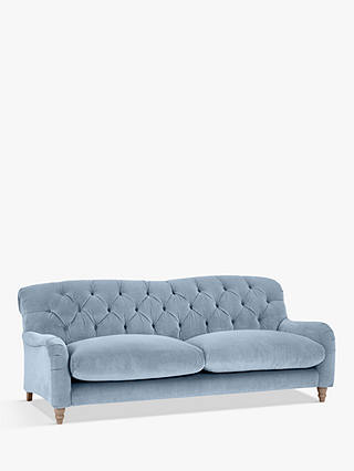 Crumble Large 3 Seater Sofa by Loaf at John Lewis in Clever Velvet Winter Sky