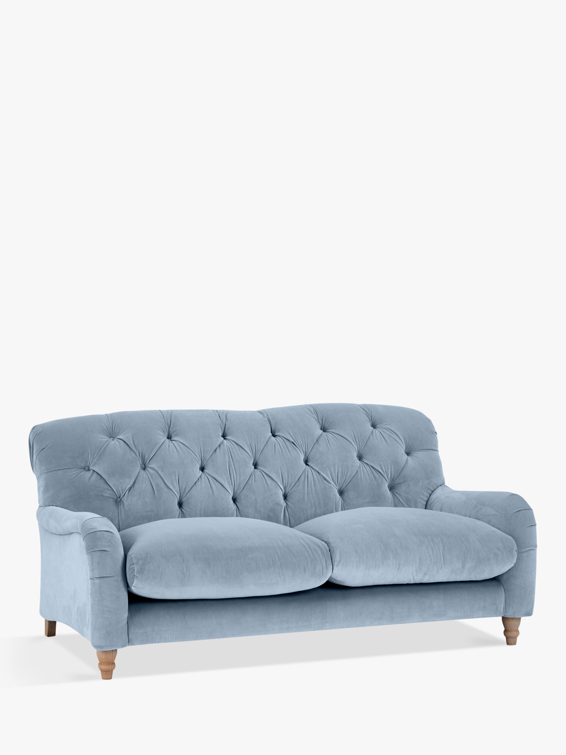 Crumble Medium 2 Seater Sofa by Loaf at John Lewis, Clever Velvet Winter Sky
