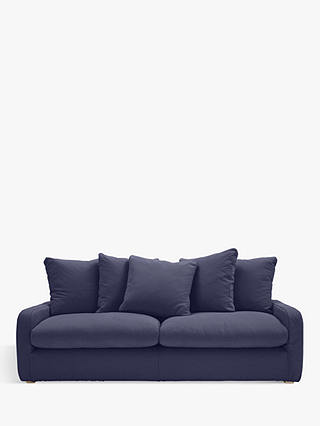 Floppy Jo Large 3 Seater Sofa by Loaf at John Lewis in Brushed Cotton Navy Blue