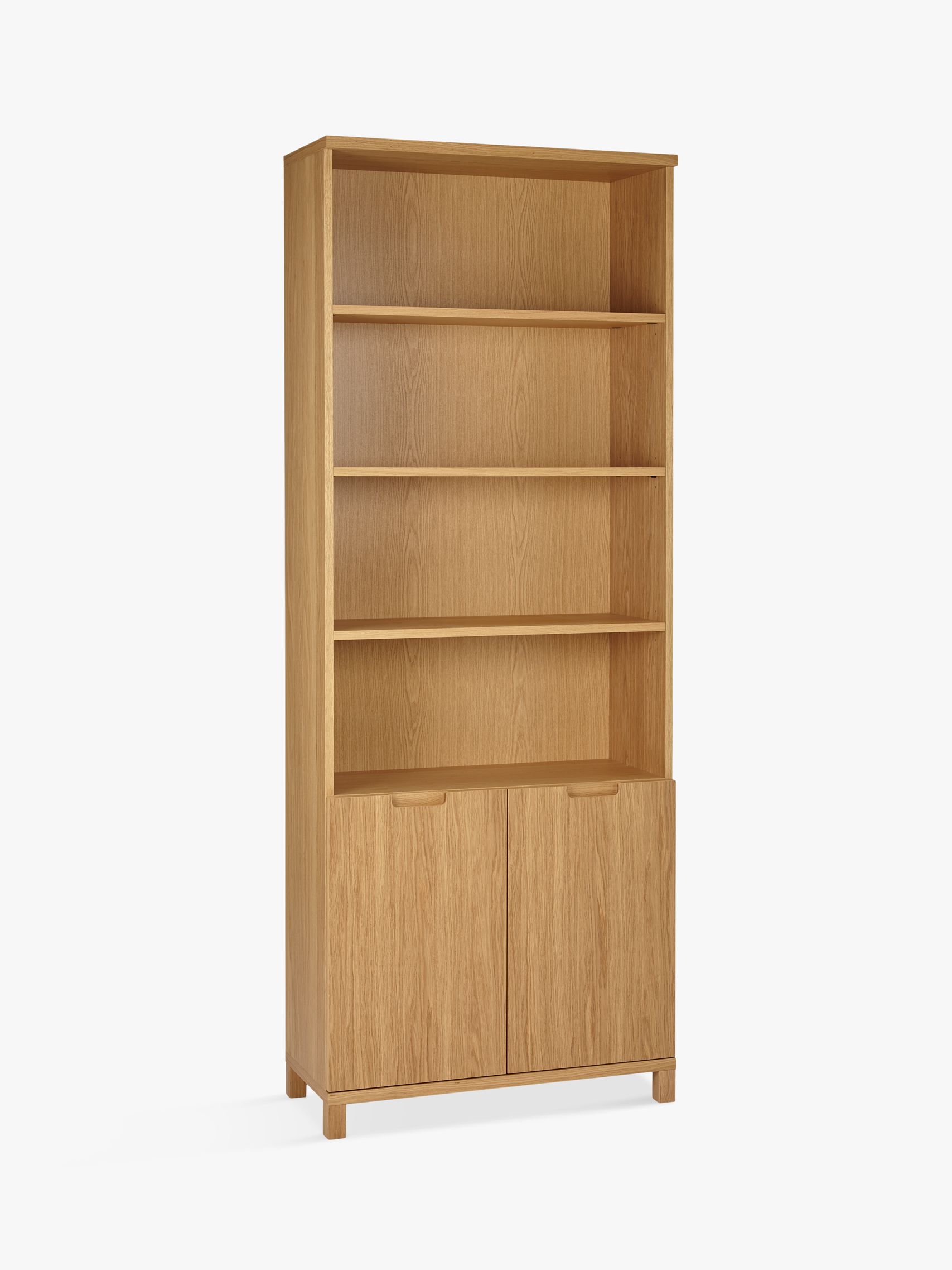 John Lewis Partners Abacus 5 Shelf Bookcase With Doors Fsc