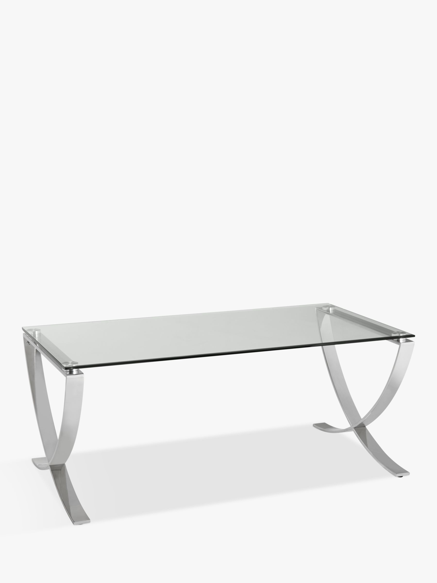 Photo of John lewis moritz coffee table clear/polished steel