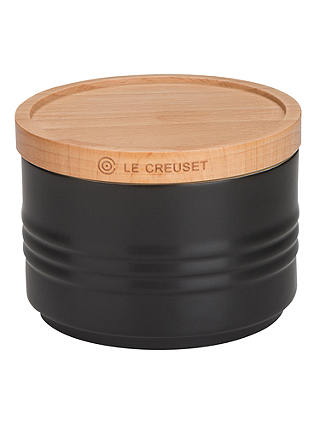 Le Creuset Stoneware Storage Jar, Medium, Satin Black