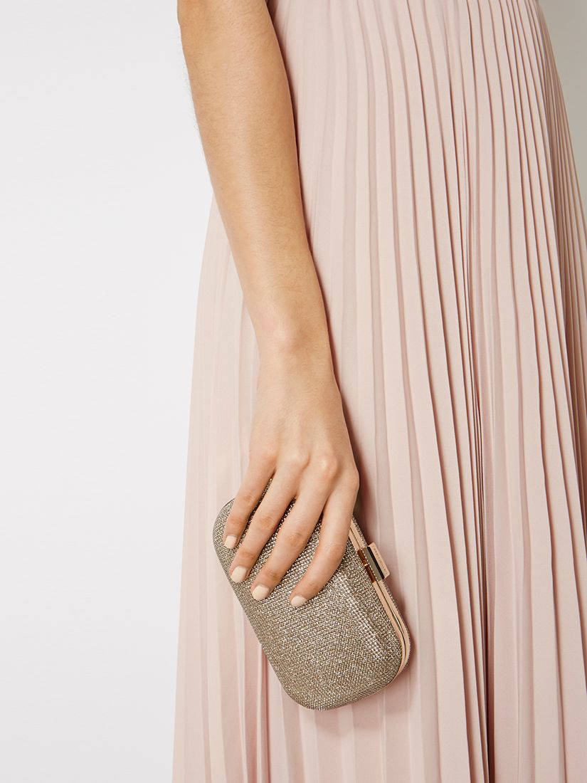 karen millen gold clutch