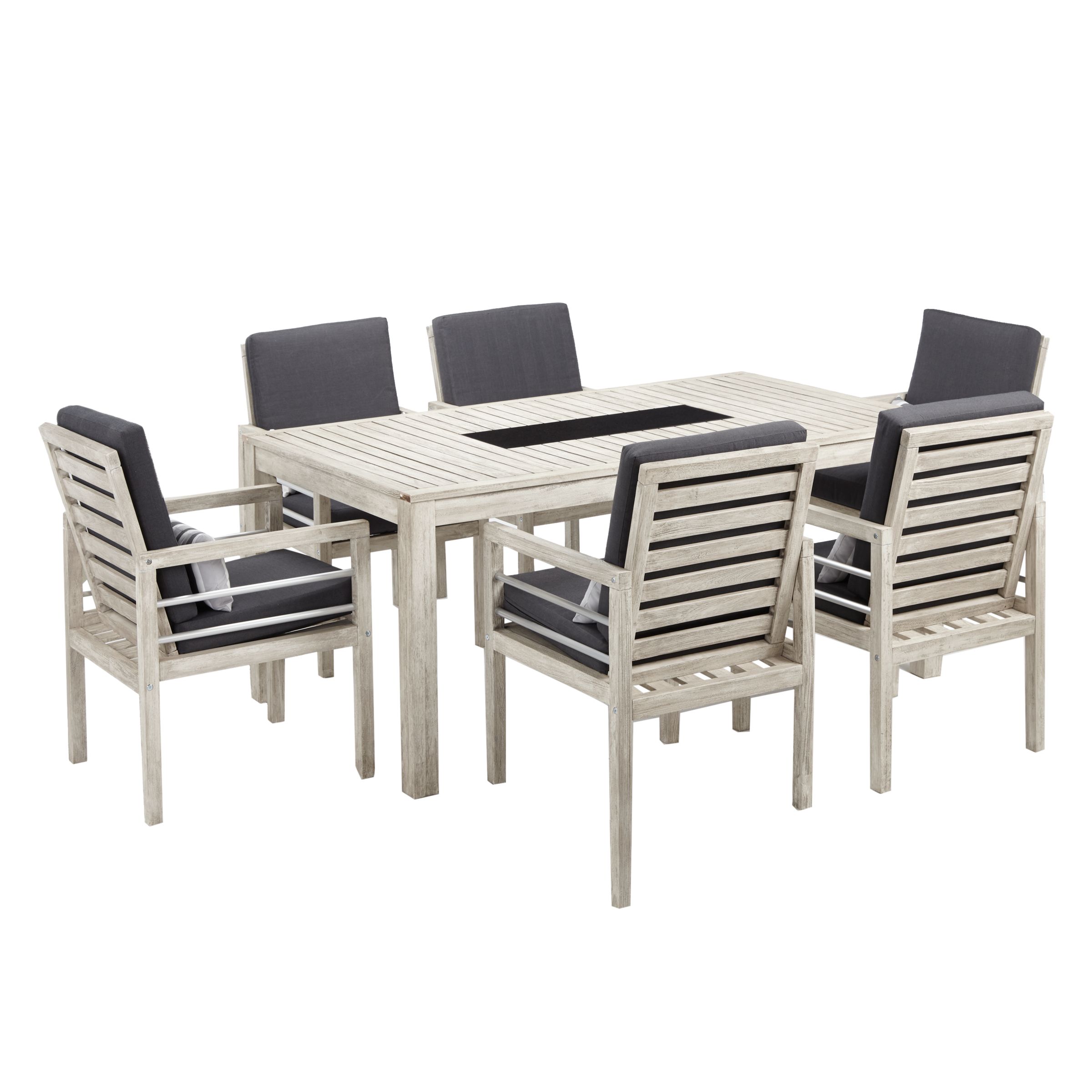 John Lewis Partners Atlantic 6 Seater Dining Chair Table Set