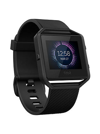 Fitbit Blaze Gunmetal Wireless Activity and Sleep Tracking Smart Fitness Watch, Large