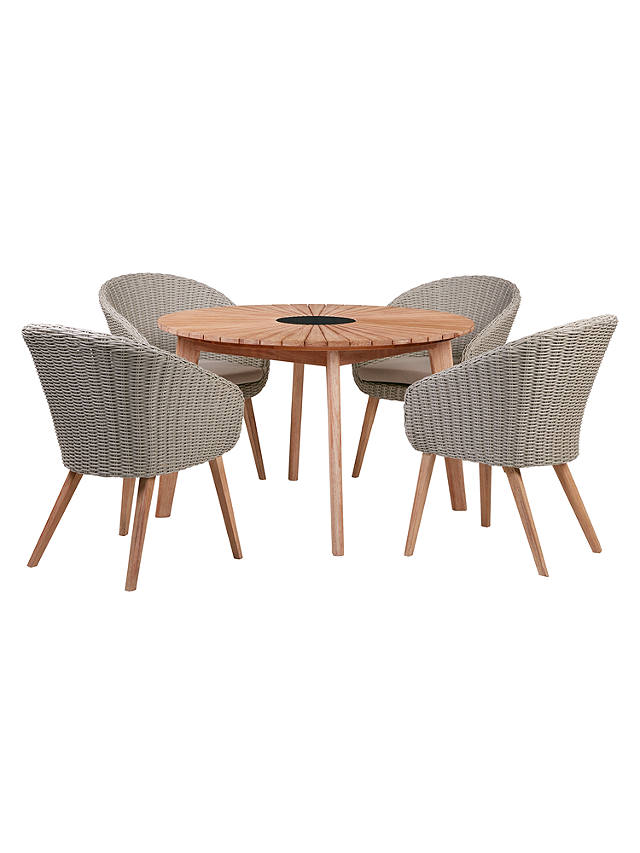 John Lewis Partners Sol 4 Seater, Round Garden Table And 4 Chairs