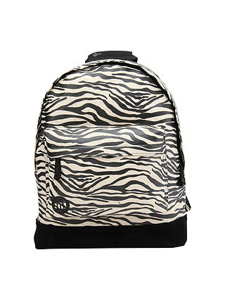 hierarchy tunnel robot Mi-Pac Zebra Canvas Backpack, Black / White