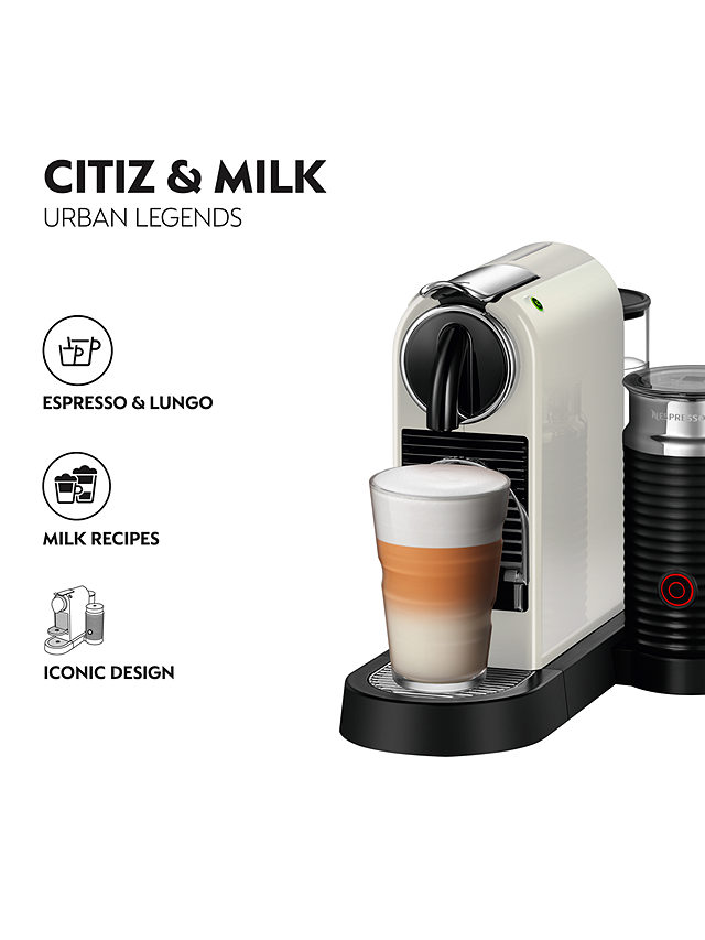Nespresso CitiZ & Milk Coffee Machine by Magimix, White