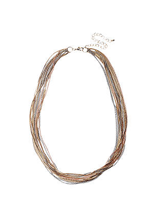 Adele Marie Multi Row Fine Chain Necklace