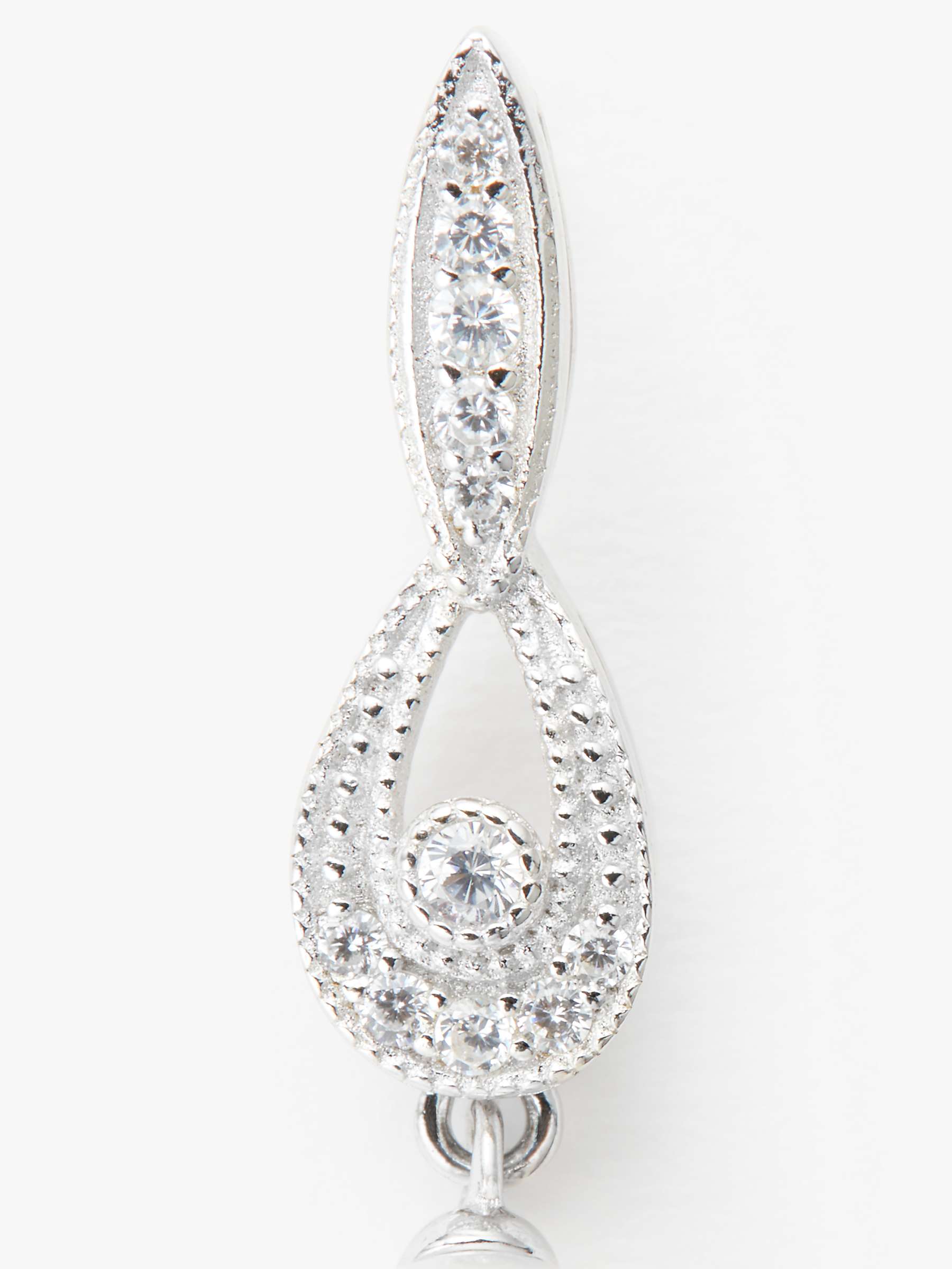 Buy Lido Freshwater Pearl Drop Earrings, Silver/White Online at johnlewis.com
