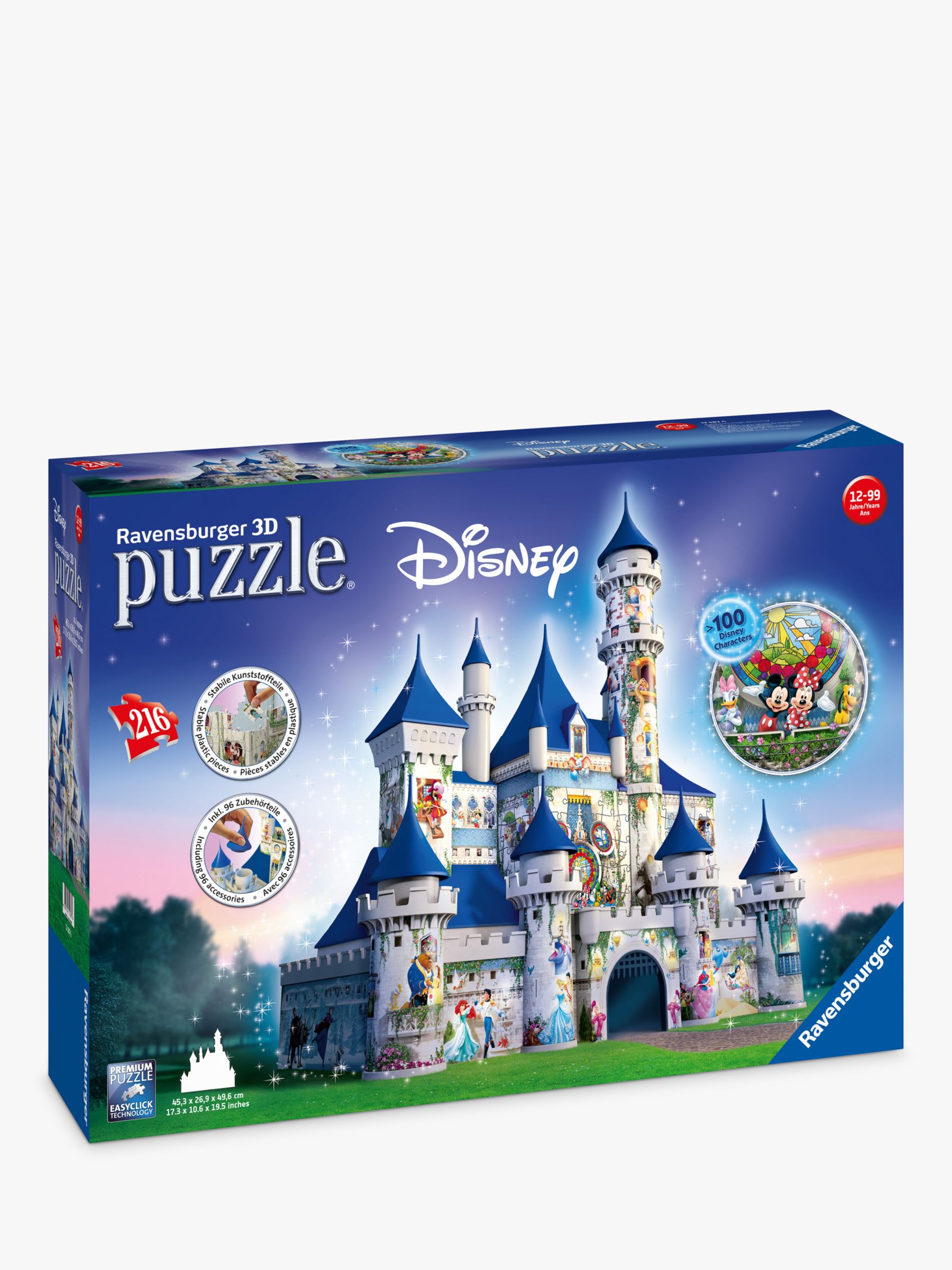 Ravensburger Disney Castle 3D Jigsaw Puzzle, 216 Pieces at ...
