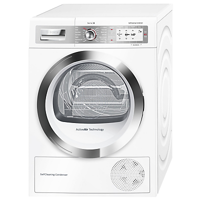 Bosch WTYH6790GB Freestanding Heat Pump Condenser Tumble Dryer, 9kg Load, A++ Energy Rating, White Review thumbnail