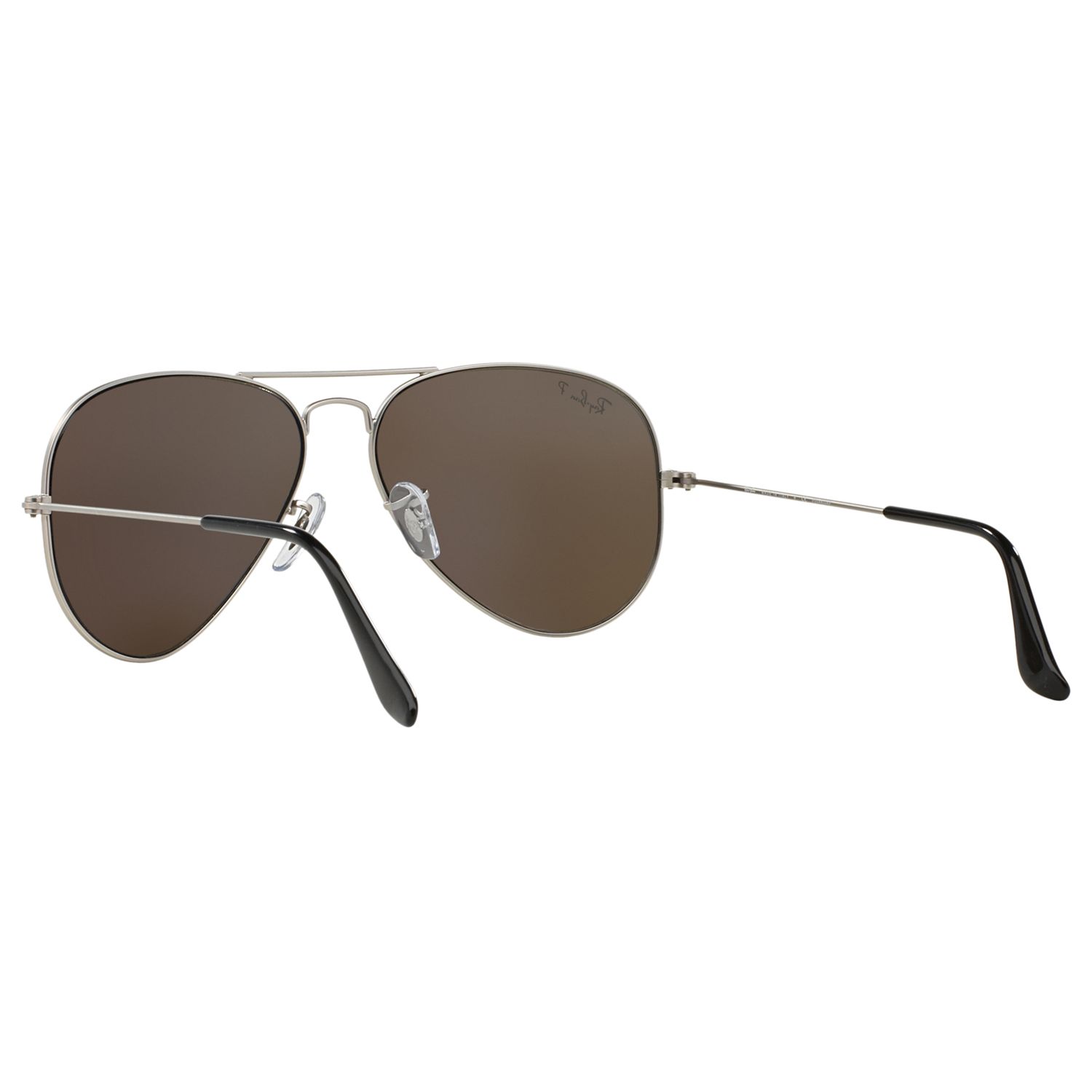 Ray Ban Rb3025 Polarised Aviator Sunglasses Greysilver Mirror At John Lewis And Partners 