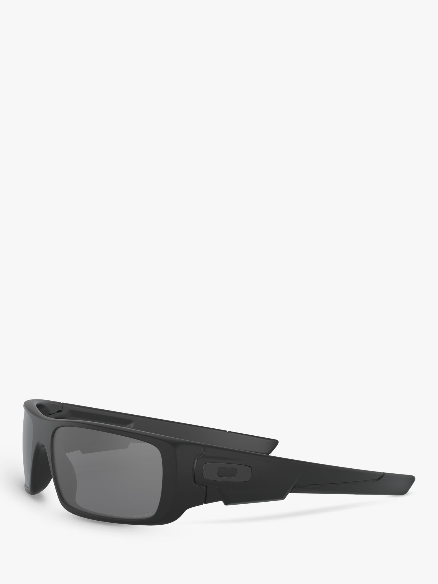 Oakley OO9239 Crankshaft Sunglasses, Matte Black/Mirror Silver at John  Lewis & Partners